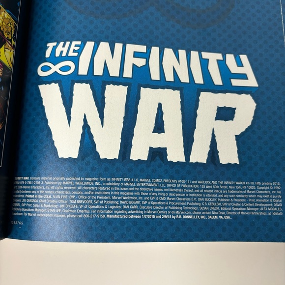 The Infinity War by Jim Starlin Avengers Marvel Comics Trade Paperback TPB - Picture 3 of 9